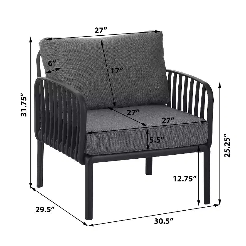 Christopher Knight Home Hester Outdoor Polypropylene Upholstered Club Chair (Set of 2)
