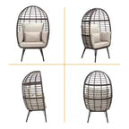 UPTIOT Wicker Outdoor Lounge Chair with Cushions