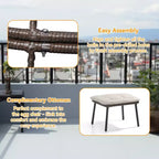 UPTIOT Wicker Outdoor Lounge Chair with Cushions