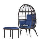 UPTIOT Wicker Outdoor Lounge Chair with Cushions