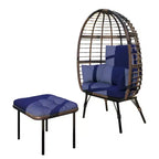 UPTIOT Wicker Outdoor Lounge Chair with Cushions