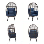 UPTIOT Wicker Outdoor Lounge Chair with Cushions
