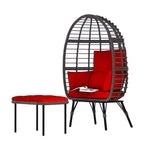 UPTIOT Wicker Outdoor Lounge Chair with Cushions
