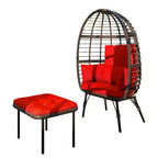 UPTIOT Wicker Outdoor Lounge Chair with Cushions