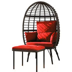 UPTIOT Wicker Outdoor Lounge Chair with Cushions
