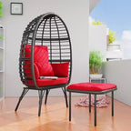 UPTIOT Wicker Outdoor Lounge Chair with Cushions