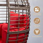 UPTIOT Wicker Outdoor Lounge Chair with Cushions