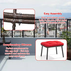 UPTIOT Wicker Outdoor Lounge Chair with Cushions