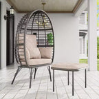 UPTIOT Wicker Outdoor Lounge Chair with Cushions