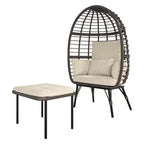 UPTIOT Wicker Outdoor Lounge Chair with Cushions