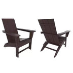 WestinTrends Ashore Sedia Pieghevole Adirondack in HDPE (Set da 2)