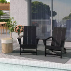 WestinTrends Ashore Sedia Pieghevole Adirondack in HDPE (Set da 2)
