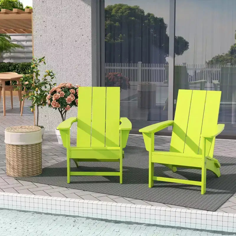 WestinTrends Ashore Sedia Pieghevole Adirondack in HDPE (Set da 2)