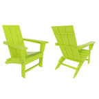 WestinTrends Ashore Sedia Pieghevole Adirondack in HDPE (Set da 2)