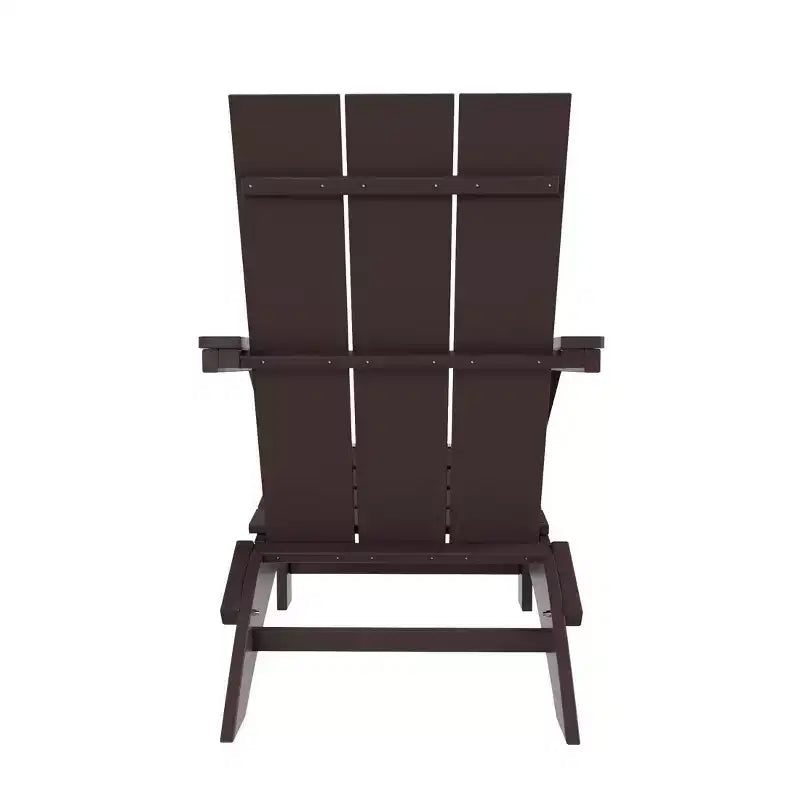 WestinTrends Ashore HDPE Folding Adirondack Chair (Set of 4)
