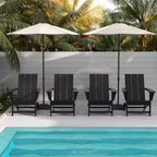 WestinTrends Ashore HDPE Folding Adirondack Chair (Set of 4)