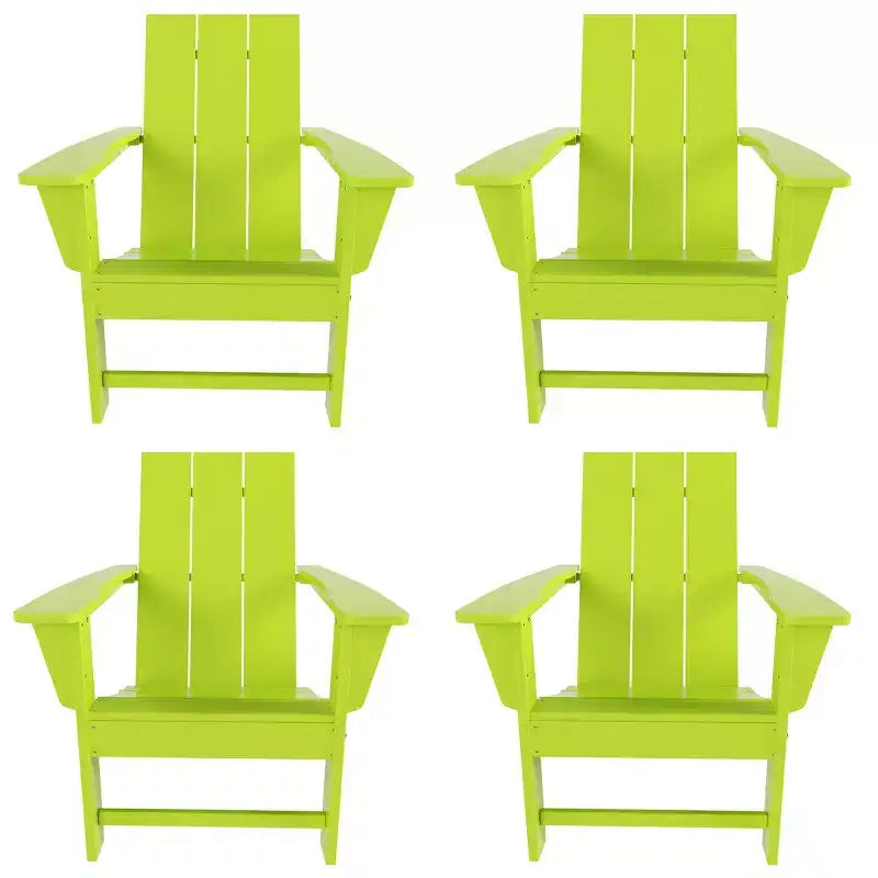WestinTrends Ashore HDPE Folding Adirondack Chair (Set of 4)
