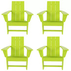 WestinTrends Ashore HDPE Folding Adirondack Chair (Set of 4)