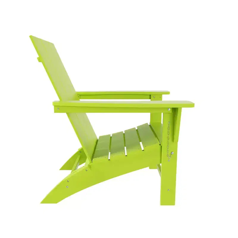 WestinTrends Ashore HDPE Folding Adirondack Chair (Set of 4)
