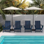 WestinTrends Ashore HDPE Folding Adirondack Chair (Set of 4)