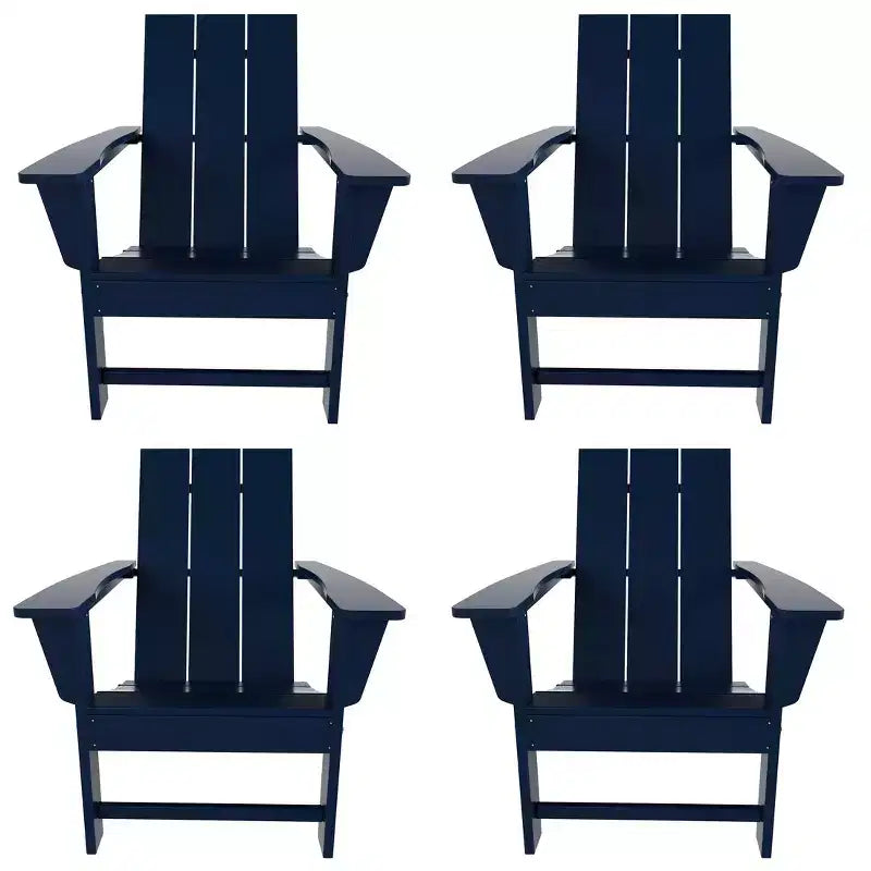 WestinTrends Ashore HDPE Folding Adirondack Chair (Set of 4)