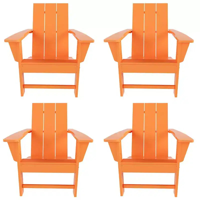WestinTrends Ashore HDPE Folding Adirondack Chair (Set of 4)