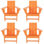 WestinTrends Ashore HDPE Folding Adirondack Chair (Set of 4)