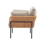 Christopher Knight Home Alma 36 Outdoor Rattan Weave Iron Club Chair with Plush Cushions (Set of 2)
