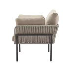 Christopher Knight Home Alma 36 Outdoor Rattan Weave Iron Club Chair with Plush Cushions (Set of 2)