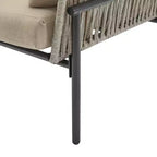 Christopher Knight Home Alma 36 Outdoor Rattan Weave Iron Club Chair with Plush Cushions (Set of 2)