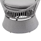 Christopher Knight Home Acheson Modern Outdoor Rattan and Iron Upholstered Accent Chair (Set of 2)