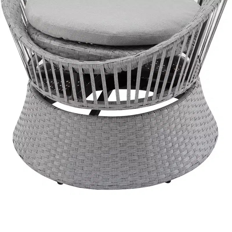 Christopher Knight Home Acheson Modern Outdoor Rattan and Iron Upholstered Accent Chair (Set of 2)