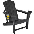 Yaheetech Folding Adirondack Chair with Cup Holder