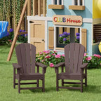 WestinTrends Malibu Kids Outdoor Adirondack Plastic Patio Chair (Set of 2)