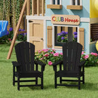 WestinTrends Malibu Kids Outdoor Adirondack Plastic Patio Chair (Set of 2)