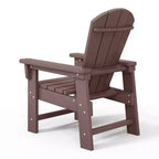 WestinTrends Malibu Kids Outdoor Adirondack Plastic Patio Chair (Set of 2)