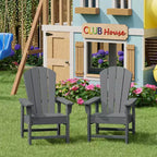 WestinTrends Malibu Kids Outdoor Adirondack Plastic Patio Chair (Set of 2)