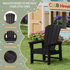 WestinTrends Malibu Kids Outdoor Adirondack Plastic Patio Chair (Set of 2)