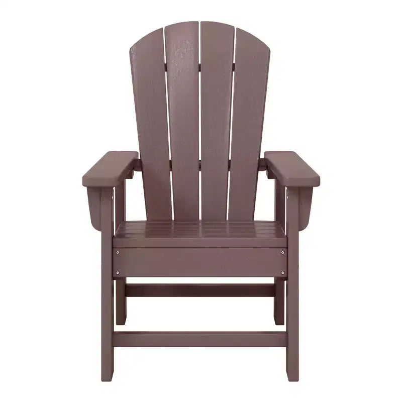 WestinTrends Malibu Sedia da Giardino per Bambini in Plastica per Esterni, Stile Adirondack (Confezione da 4)