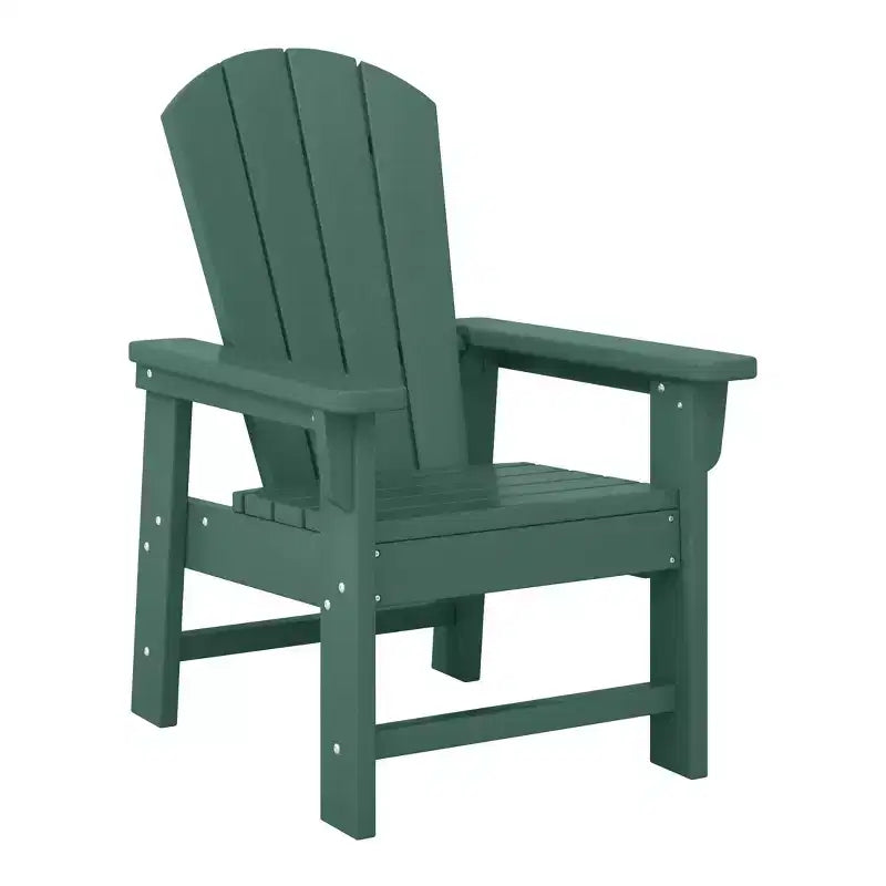 WestinTrends Malibu Sedia da Giardino per Bambini in Plastica per Esterni, Stile Adirondack (Confezione da 4)