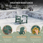 WestinTrends Malibu Sedia da Giardino per Bambini in Plastica per Esterni, Stile Adirondack (Confezione da 4)