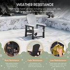 WestinTrends Malibu Sedia da Giardino per Bambini in Plastica per Esterni, Stile Adirondack (Confezione da 4)