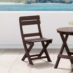 WestinTrends Malibu HDPE Sedia Pieghevole Moderna da Esterno per Patio