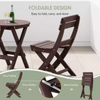 WestinTrends Malibu HDPE Sedia Pieghevole Moderna da Esterno per Patio