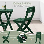 WestinTrends Malibu HDPE Sedia Pieghevole Moderna da Esterno per Patio