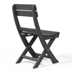 WestinTrends Malibu HDPE Sedia Pieghevole Moderna da Esterno per Patio
