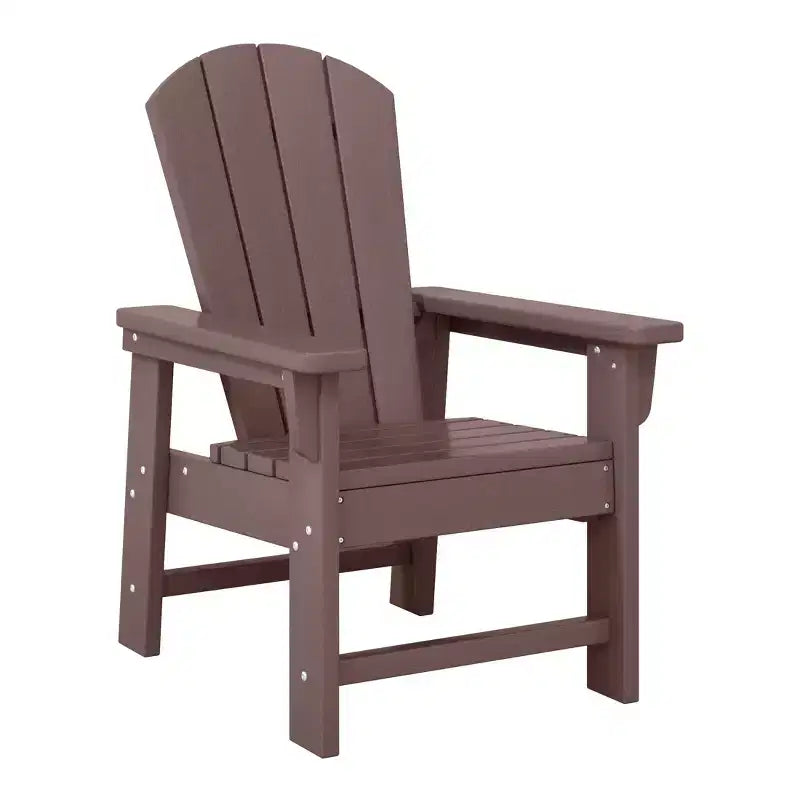 WestinTrends Malibu Set Sedia Adirondack per Bambini da Esterno in HDPE a 2 Pezzi con Tavolino Quadrato