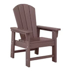 WestinTrends Malibu Set Sedia Adirondack per Bambini da Esterno in HDPE a 2 Pezzi con Tavolino Quadrato