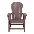 WestinTrends Malibu Set Sedia Adirondack per Bambini da Esterno in HDPE a 2 Pezzi con Tavolino Quadrato