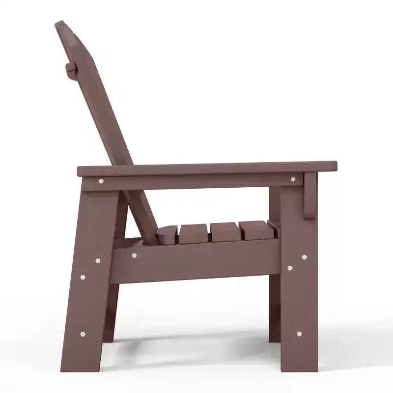 WestinTrends Malibu Set Sedia Adirondack per Bambini da Esterno in HDPE a 2 Pezzi con Tavolino Quadrato